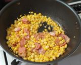 ベーコンとトウモロコシのバター醤油ご飯作り方9写真