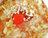 レンジで簡単！キムチチーズ粥☆作り方2写真