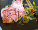 ネギと豚こまのお好みソース炒め作り方6写真