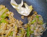 ネギと豚こまのお好みソース炒め作り方8写真