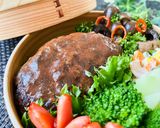 65℃,95℃ 煮込みハンバーグ弁当作り方6写真