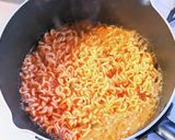 納豆チーズ辛ラーメン作り方3写真