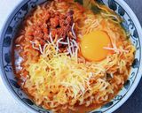 納豆チーズ辛ラーメン作り方4写真