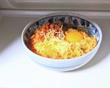 納豆チーズ辛ラーメン作り方5写真
