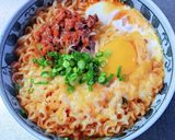 納豆チーズ辛ラーメン作り方6写真