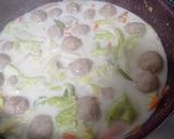 肉団子のクリームスープ煮作り方4写真