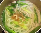 九条ネギの卵とじうどん作り方5写真