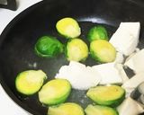 冬はあんかけ！豆腐と芽キャベツ作り方1写真