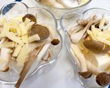豆腐ときのこのチーズ蒸し炙りチーズのせ作り方3写真