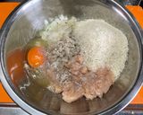うずらの卵入り鶏肉団子の甘酢あんかけ♬作り方1写真