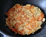 えのきとにんじんのチーズチヂミ作り方4写真