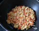 えのきとにんじんのチーズチヂミ作り方3写真