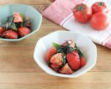 非加熱で簡単！トマトとわかめの塩昆布和え作り方3写真