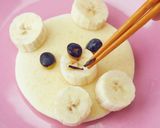 離乳食　わくわくくまくんのパンケーキ作り方7写真