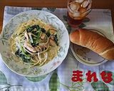 サーモンとドッサリほうれん草のパスタ作り方6写真