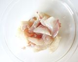 塩昆布て簡単【鯛のレモン昆布和え】作り方2写真