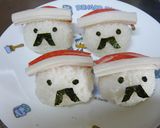 かんたんサンタおにぎり作り方4写真