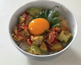 アボカドとキムチののっけ丼作り方3写真