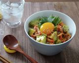 アボカドとキムチののっけ丼作り方4写真
