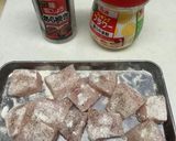 カジキと野菜の黒酢あん作り方1写真