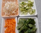 青梗菜の野菜炒め~オイスター味/カレー味作り方1写真