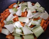 青梗菜の野菜炒め~オイスター味/カレー味作り方2写真