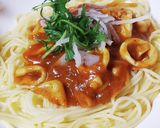 【超簡単】若イカのミートソースパスタ作り方5写真