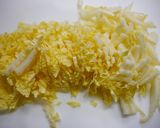 簡単！ツナと白菜のお味噌汁　+きくらげ作り方1写真