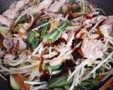 青梗菜の野菜炒め~オイスター味/カレー味作り方5写真