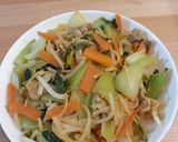 青梗菜の野菜炒め~オイスター味/カレー味作り方7写真