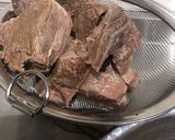 簡単柔らか！すね肉のシチュー！圧力鍋使用作り方1写真