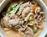 面倒くさがり屋さんの豆乳豚キムチうどん作り方4写真