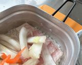 メスティンで寄せ鍋ご飯作り方4写真