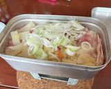 メスティンで寄せ鍋ご飯作り方8写真