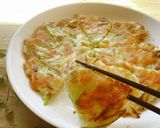 m白ねぎとチーズのとろ～りチヂミ作り方5写真