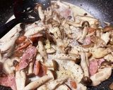 簡単！たっぷりきのこのクリームパスタ作り方4写真