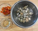 アサリとキムチの酒蒸し作り方1写真