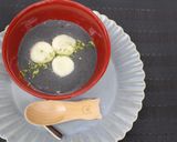 もちもち豆腐白玉と黒ゴマミルク汁粉作り方5写真