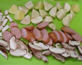 ソーセージとじゃがいものカレー蒸し作り方1写真