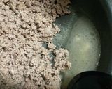 自動調理なべミールキット＊脂抜きひき肉作り方3写真
