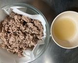 自動調理なべミールキット＊脂抜きひき肉作り方5写真