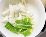 レンジ肉無中華風旨煮味白菜筍回鍋肉風作り方6写真