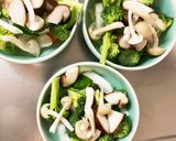 レンジ肉無豆腐梅風味照り焼き野菜炒め作り方11写真