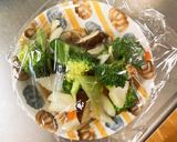 レンジ肉無豆腐梅風味照り焼き野菜炒め作り方13写真