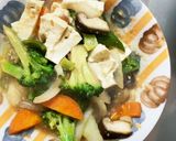 レンジ肉無豆腐梅風味照り焼き野菜炒め作り方17写真