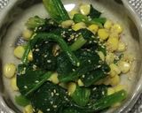 ほうれん草とコーンの胡麻和え作り方16写真