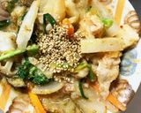 簡単チゲうどん味豚こま大根青椒肉絲風作り方17写真