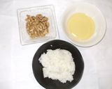 蜂蜜くるみ粥♪簡単せき・腎臓結石漢方薬膳作り方1写真