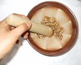 蜂蜜くるみ粥♪簡単せき・腎臓結石漢方薬膳作り方3写真