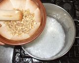 蜂蜜くるみ粥♪簡単せき・腎臓結石漢方薬膳作り方4写真